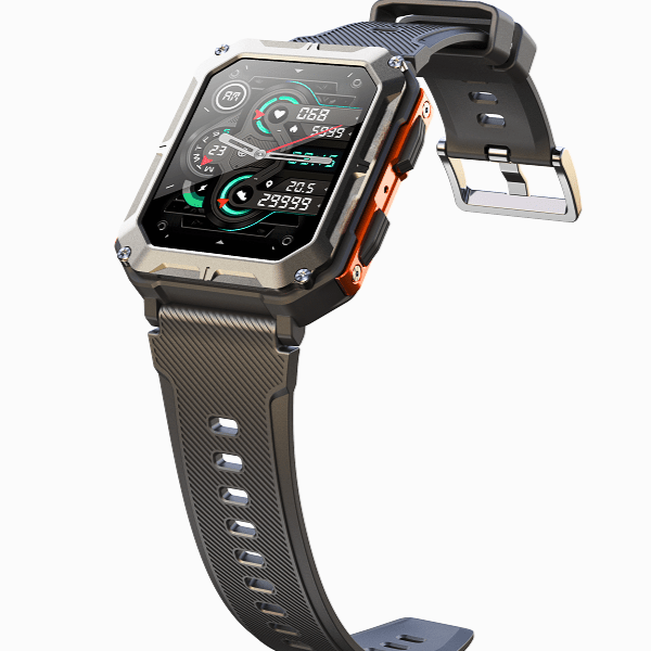 Fortix – Rugged Smartwatch Pro with Heart Rate Monitoring and IP68 Water Resistance