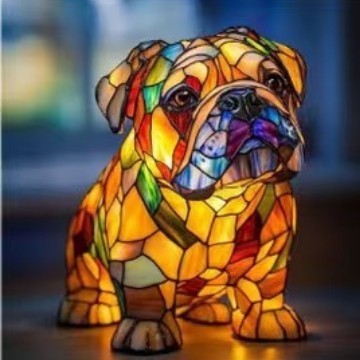 GLOWPAWS – Artistic Dog Breed LED Night Lamp for Home Decor 14