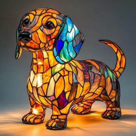 DESKDAWGS – Artistic Dog Breed LED Lamp for Desks and Home Decor