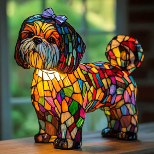 GLOWPAWS – Artistic Dog Breed LED Night Lamp for Home Decor 27