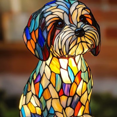 GLOWPAWS – Artistic Dog Breed LED Night Lamp for Home Decor 9
