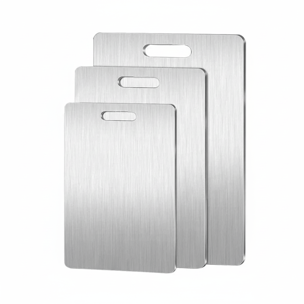 TITANSLAB – Titanium Stainless Steel Cutting Board with Double-Sided Surface
