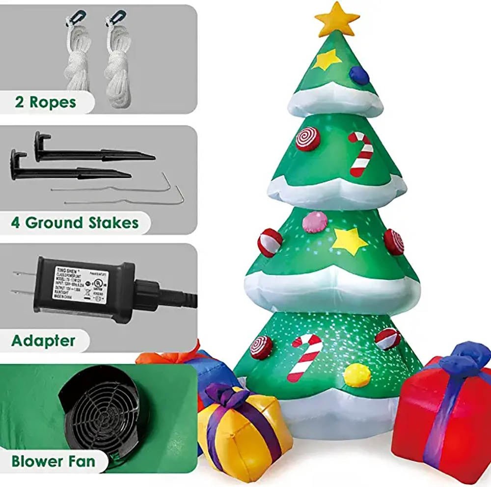 Giant Inflatable Christmas Tree - Glowing Holiday Decor for Home & Business 6