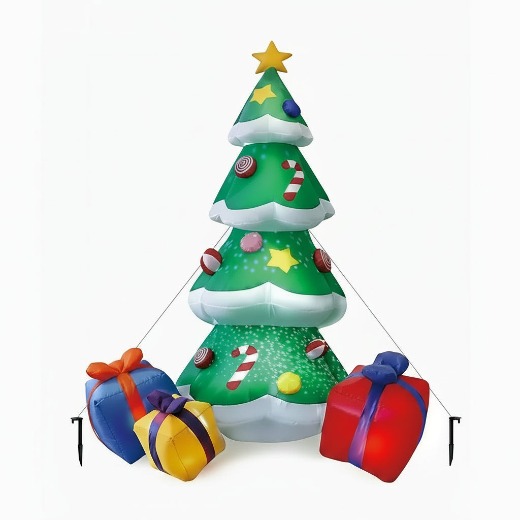 Giant Inflatable Christmas Tree - Glowing Holiday Decor for Home & Business 9
