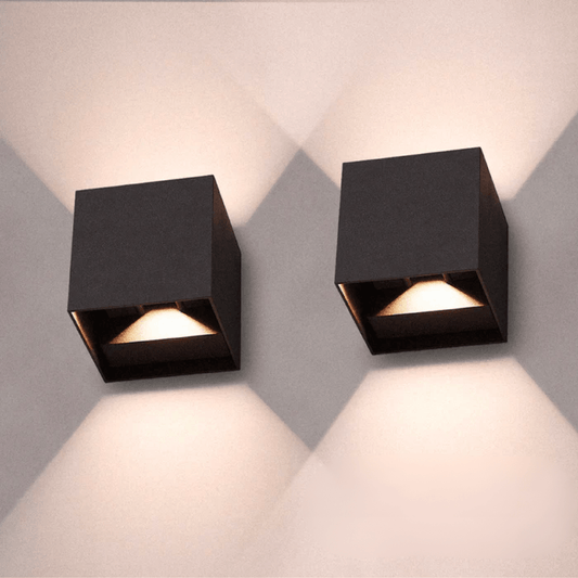 GlowCube LED Wall Light - Adjustable Brightness, Wireless, Space-Saving Design 0