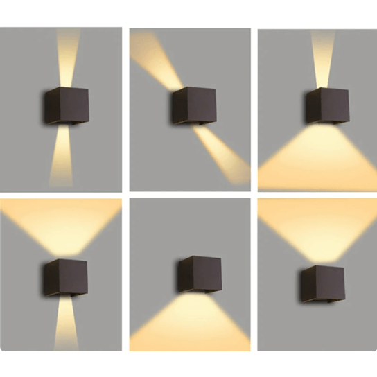 GlowCube LED Wall Light - Adjustable Brightness, Wireless, Space-Saving Design 3