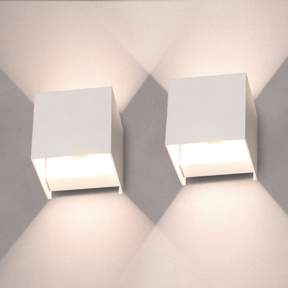 GlowCube LED Wall Light - Adjustable Brightness, Wireless, Space-Saving Design 4