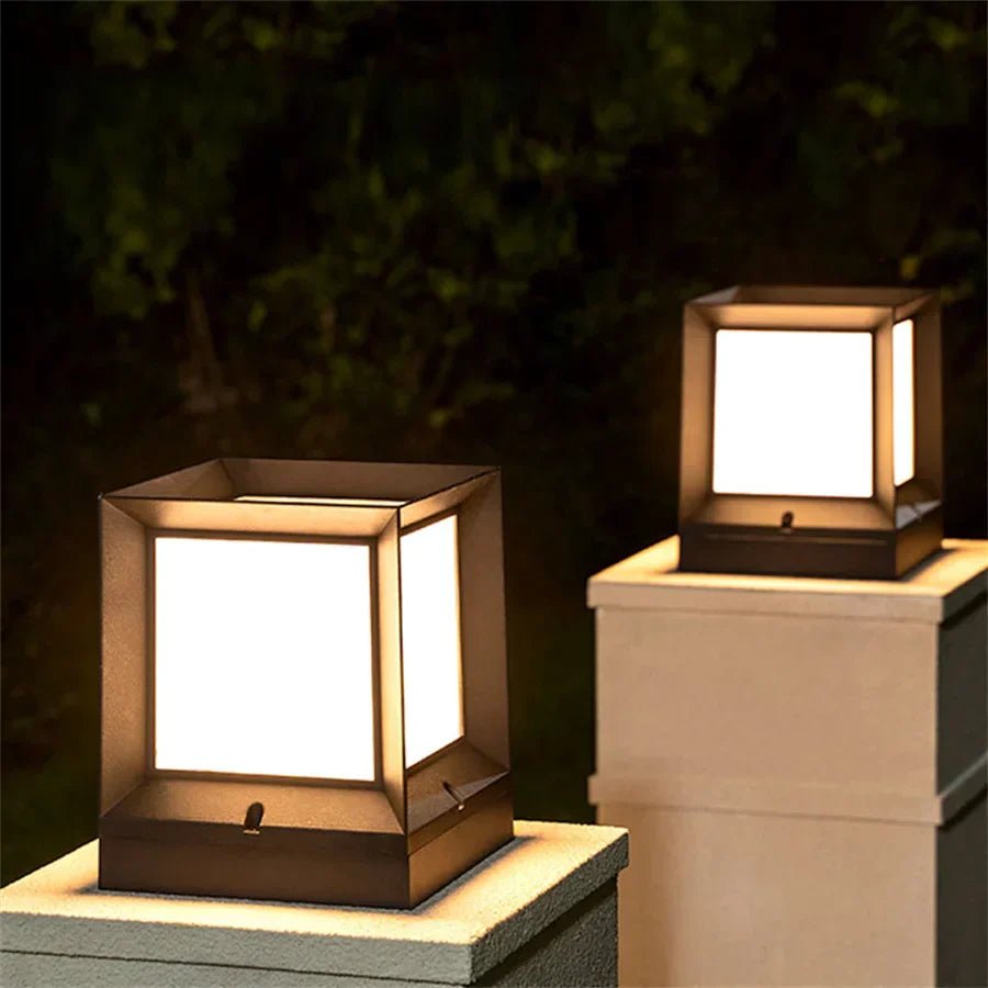 GlowSphere Outdoor Standing Lamp - Modern Design with Bright LED Lighting for Gates & Driveways 1