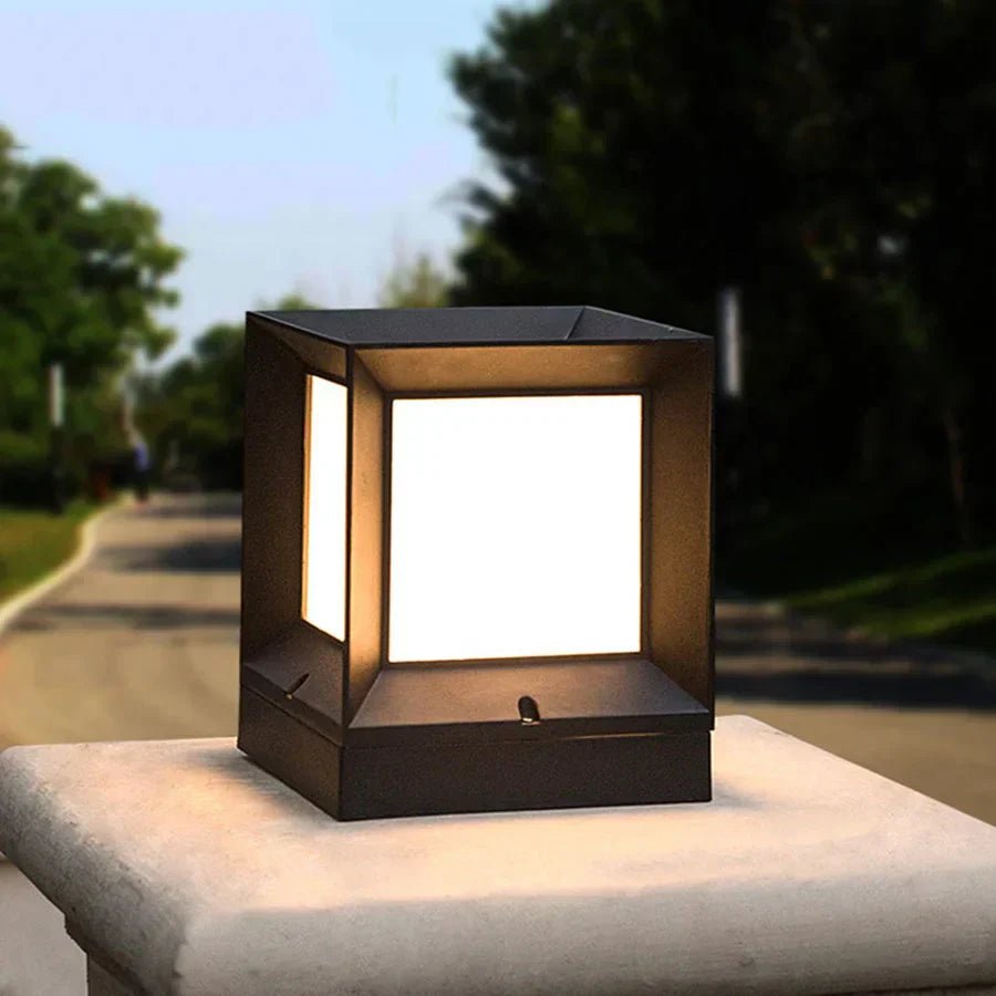 GlowSphere Outdoor Standing Lamp - Modern Design with Bright LED Lighting for Gates & Driveways 2