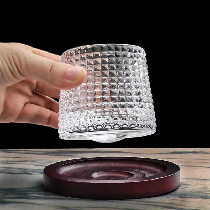 Grandeur - Spinning Whiskey Tumbler Glass, Heat Resistant EDO Design, 160ml 4