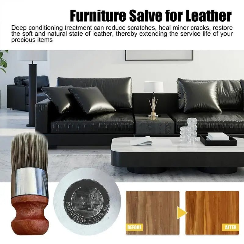 HIDEGLOW – Leather Furniture Salve Set for Lasting Shine & Softness (120ml) 6