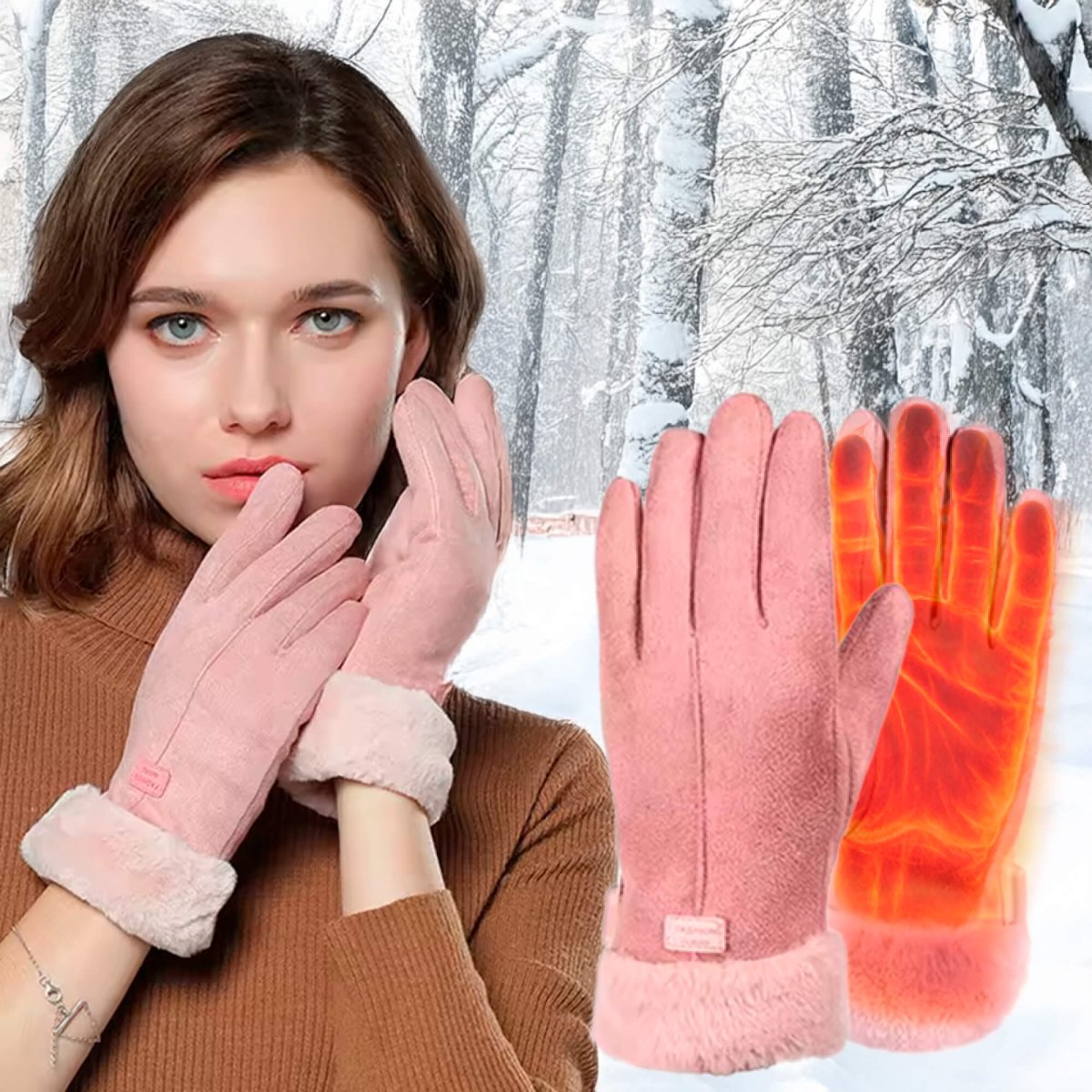 Heated Gloves for Women - USB Rechargeable, Touchscreen, Waterproof Design 9