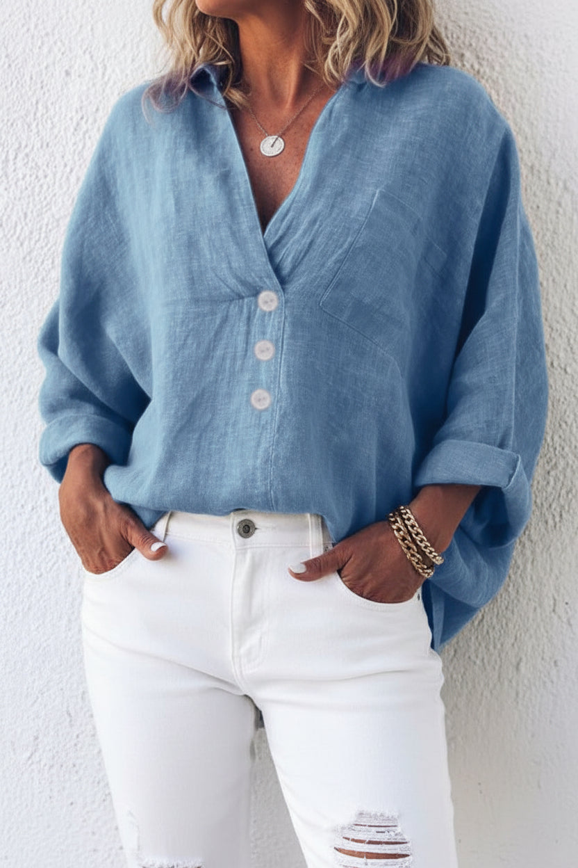 Heidi Fashion - Lightweight Linen Shirt with Relaxed Fit for Versatile Style 4