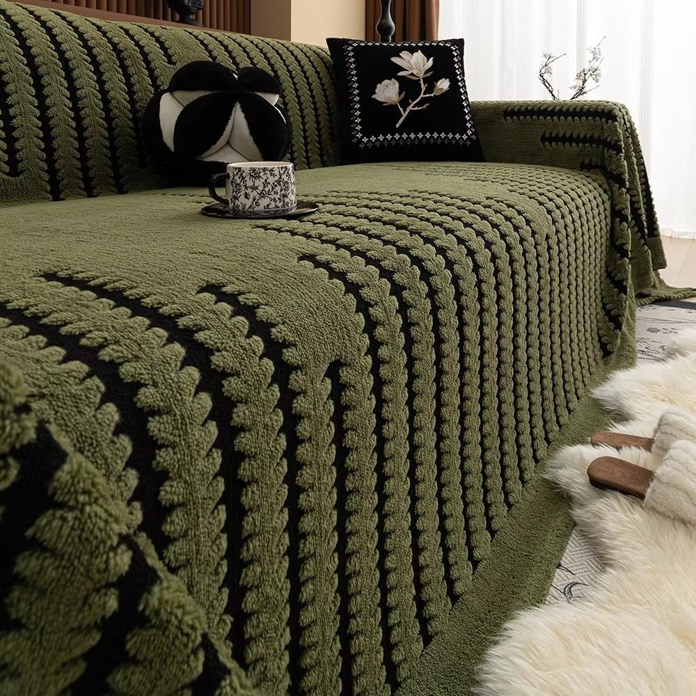 Heritage Plush Tufted Sofa Cover - Soft Microfibre, Non-Slip, Machine Washable 2