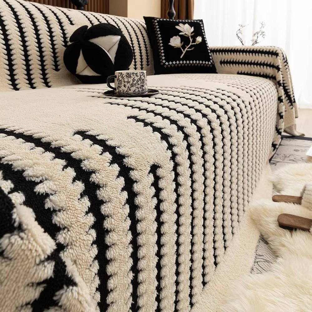 Heritage Plush Tufted Sofa Cover - Soft Microfibre, Non-Slip, Machine Washable 5