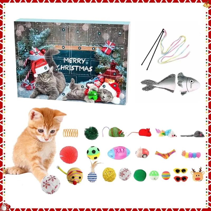 Holiday Cat Toy Advent Calendar - 23 Catnip Toys for Playful Feline Fun 4
