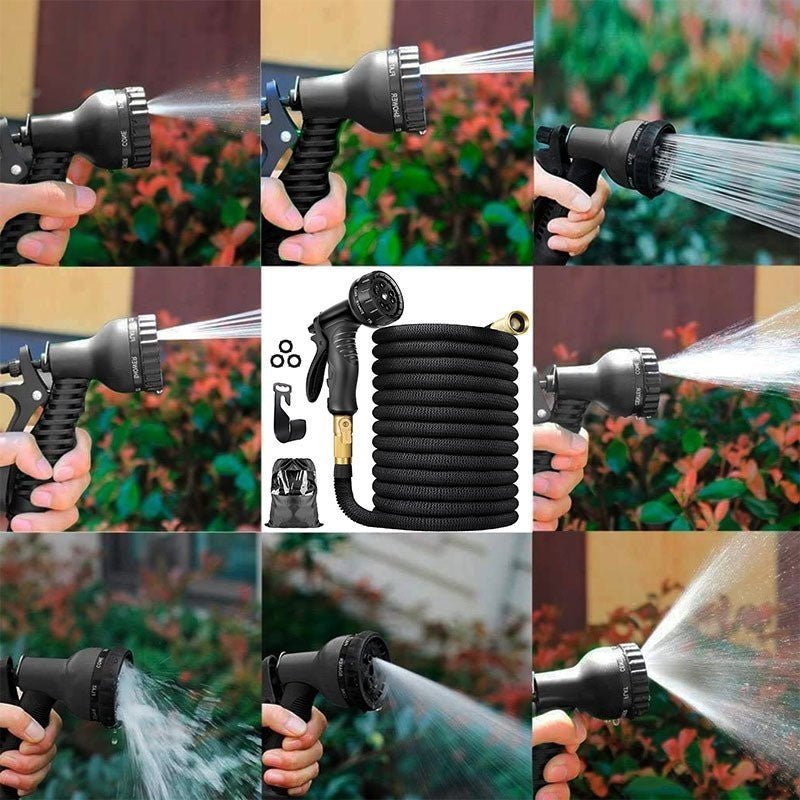 Hydroflex - 100 ft verlengbare tuinslang met 8 sproeistanden