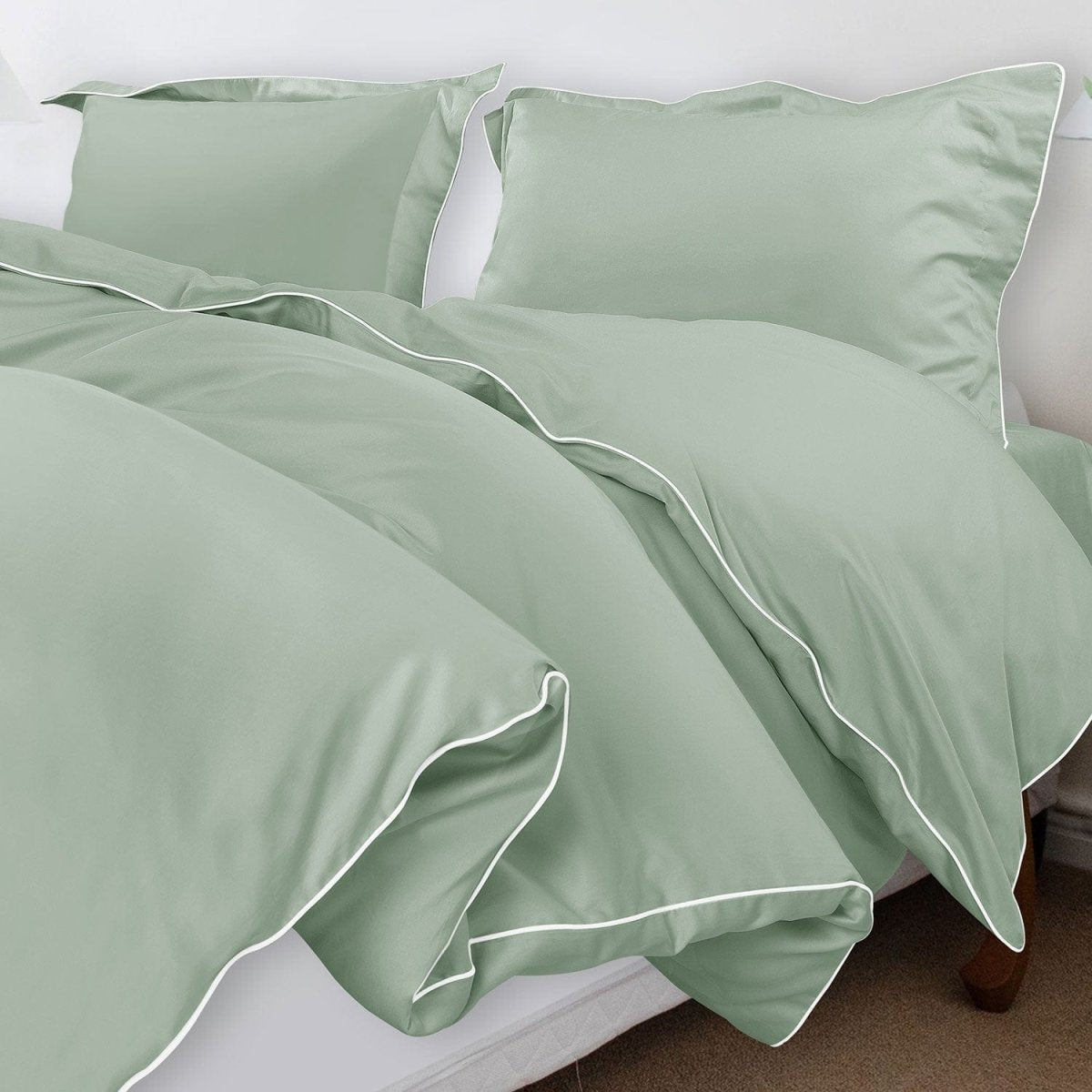 ITALIANEVE – 500 TC Cotton Bedding Set with Duvet Cover & Pillowcases 10