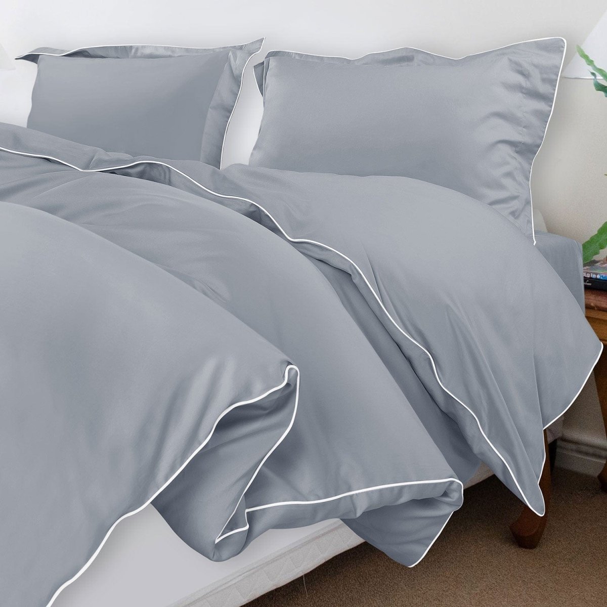 ITALIANEVE – 500 TC Cotton Bedding Set with Duvet Cover & Pillowcases 11