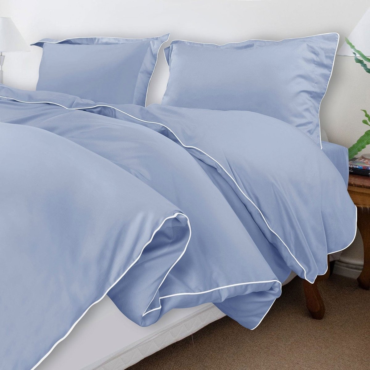 ITALIANEVE – 500 TC Cotton Bedding Set with Duvet Cover & Pillowcases 12