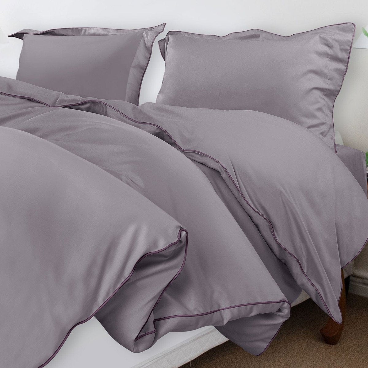 ITALIANEVE – 500 TC Cotton Bedding Set with Duvet Cover & Pillowcases 16