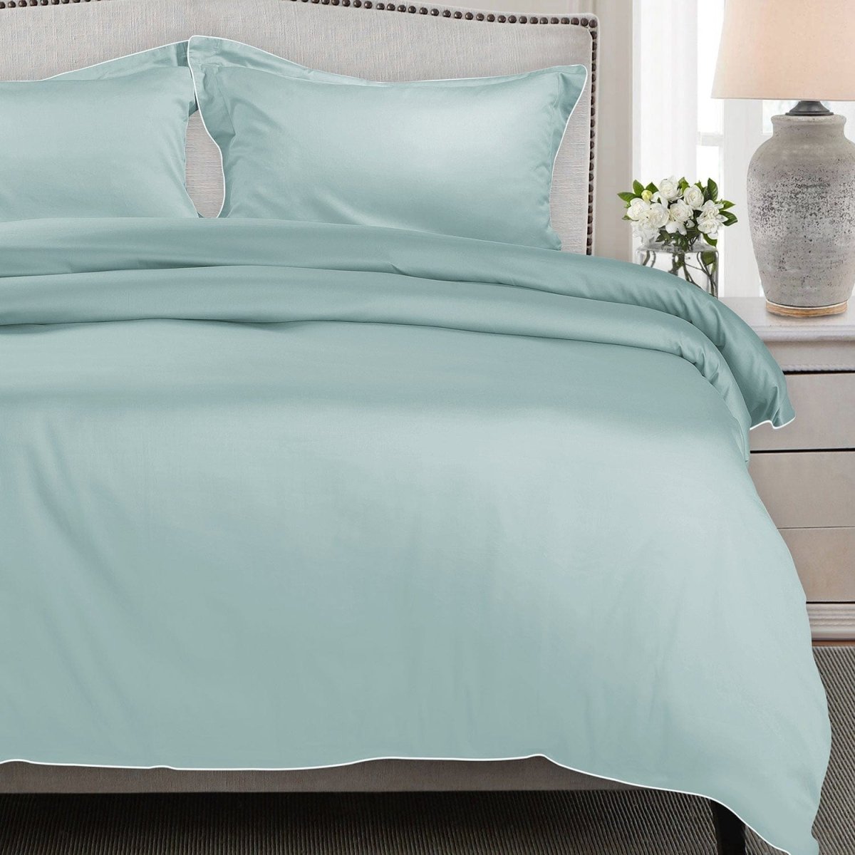 ITALIANEVE – 500 TC Cotton Bedding Set with Duvet Cover & Pillowcases 19