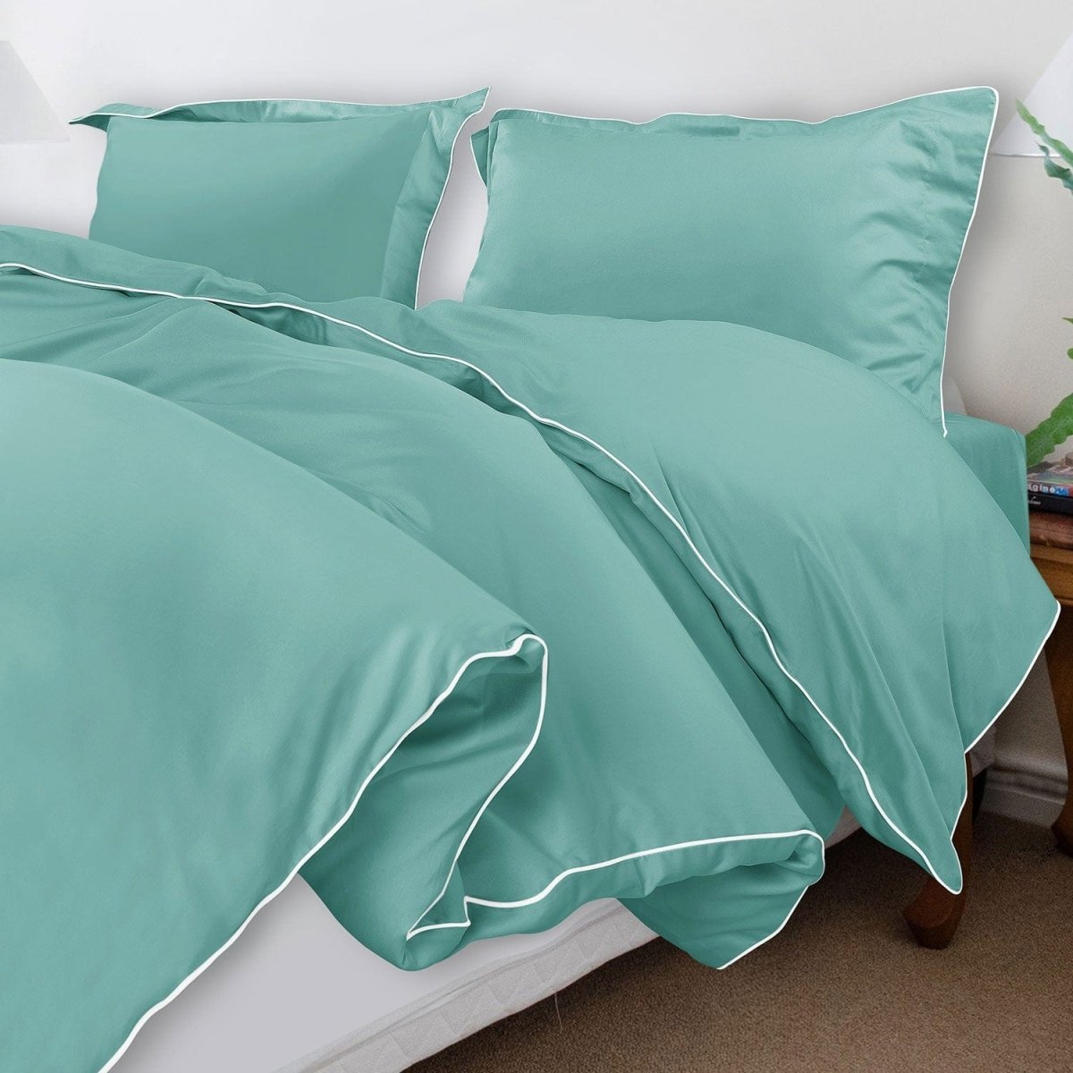ITALIANEVE – 500 TC Cotton Bedding Set with Duvet Cover & Pillowcases 27