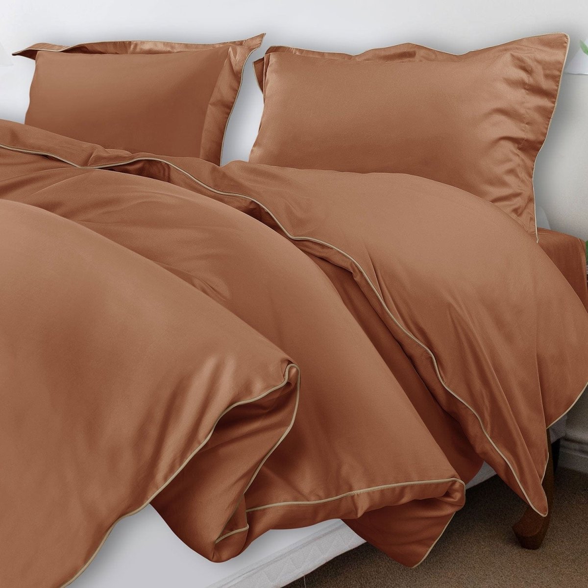 ITALIANEVE – 500 TC Cotton Bedding Set with Duvet Cover & Pillowcases 31