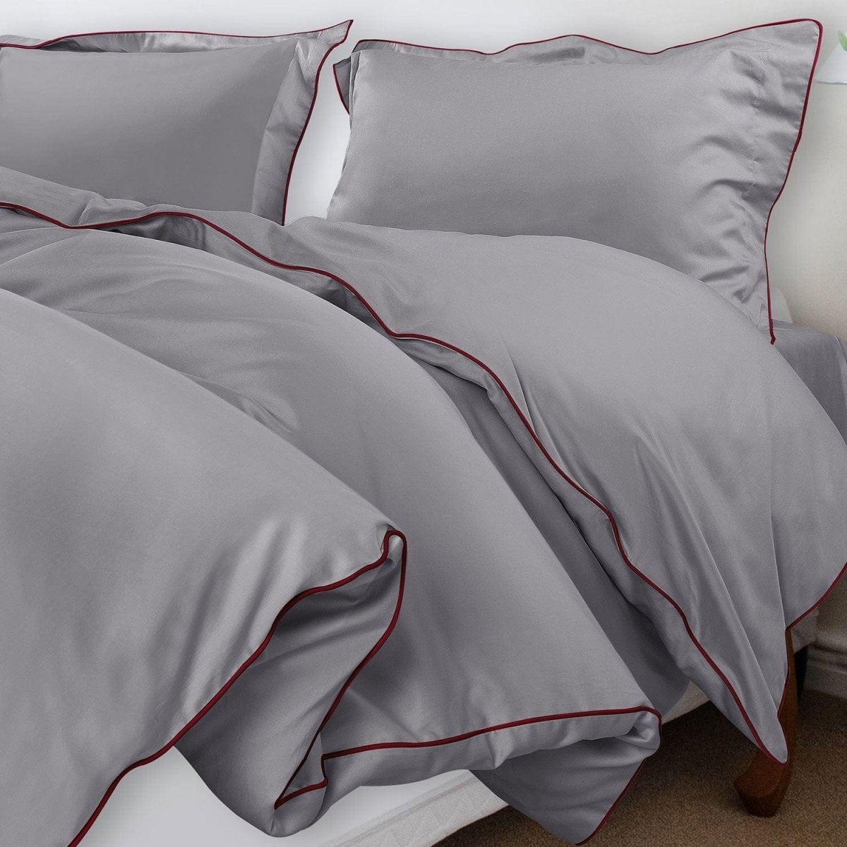 ITALIANEVE – 500 TC Cotton Bedding Set with Duvet Cover & Pillowcases 34