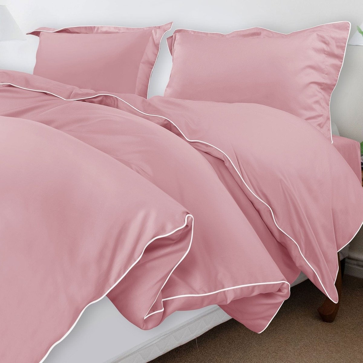 ITALIANEVE – 500 TC Cotton Bedding Set with Duvet Cover & Pillowcases 36