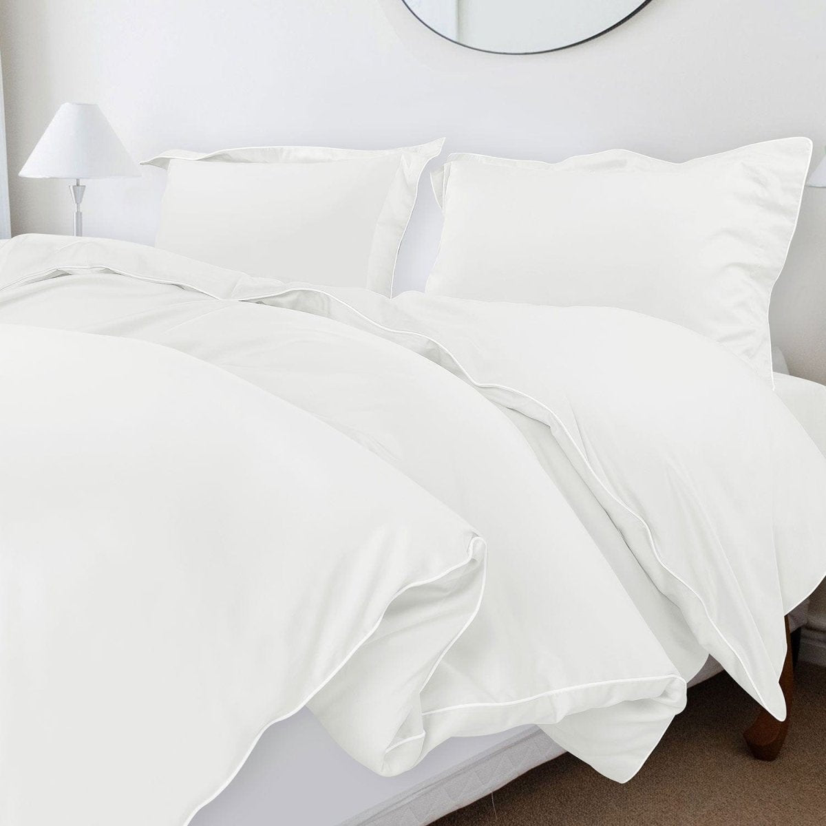 ITALIANEVE – 500 TC Cotton Bedding Set with Duvet Cover & Pillowcases 38