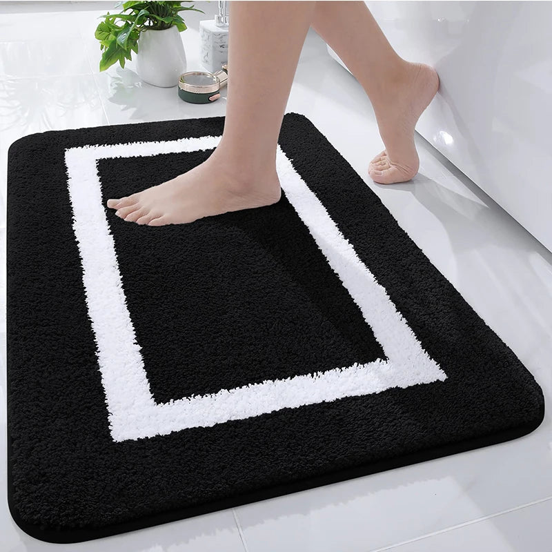 Kitinjoy - Soft Non-Slip Microfiber Bath Mat for Bathroom & Living Room 13