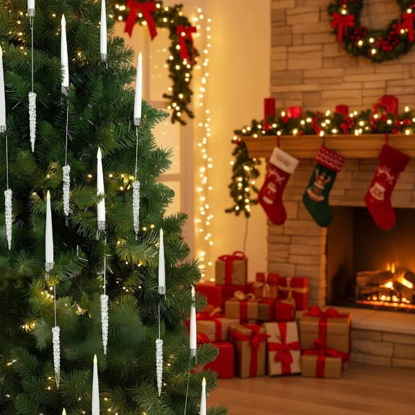 LED Flameless Candle Set - Safe Flickering Decor for Christmas Tree & Holiday Ambiance 2