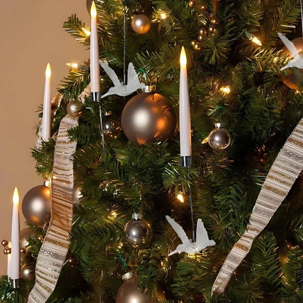 LED Flameless Candle Set - Safe Flickering Decor for Christmas Tree & Holiday Ambiance 6