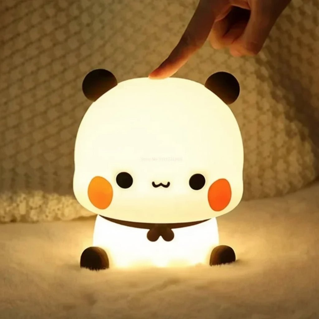 LED Panda Night Light for Kids - Cute Bedroom Decor with Soft Glow 0