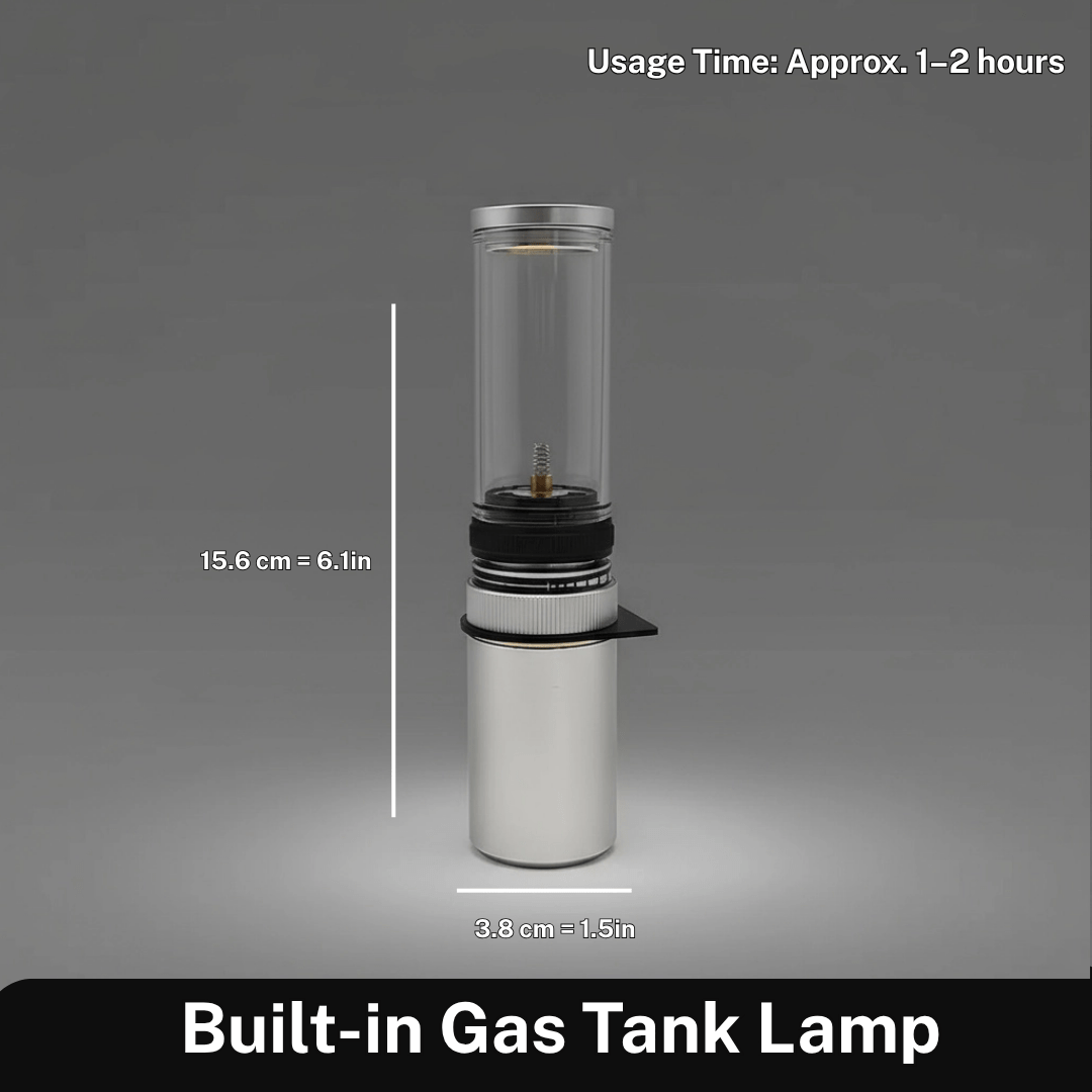 LUMETRA – Adjustable Butane Camping Lamp for Flexible Light Settings 8