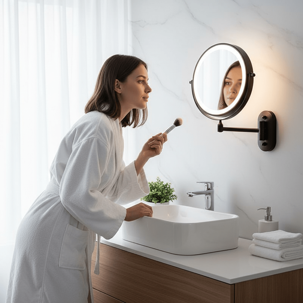 LUMIVIEW – Rechargeable LED Magnifying Mirror with Touch Control 1