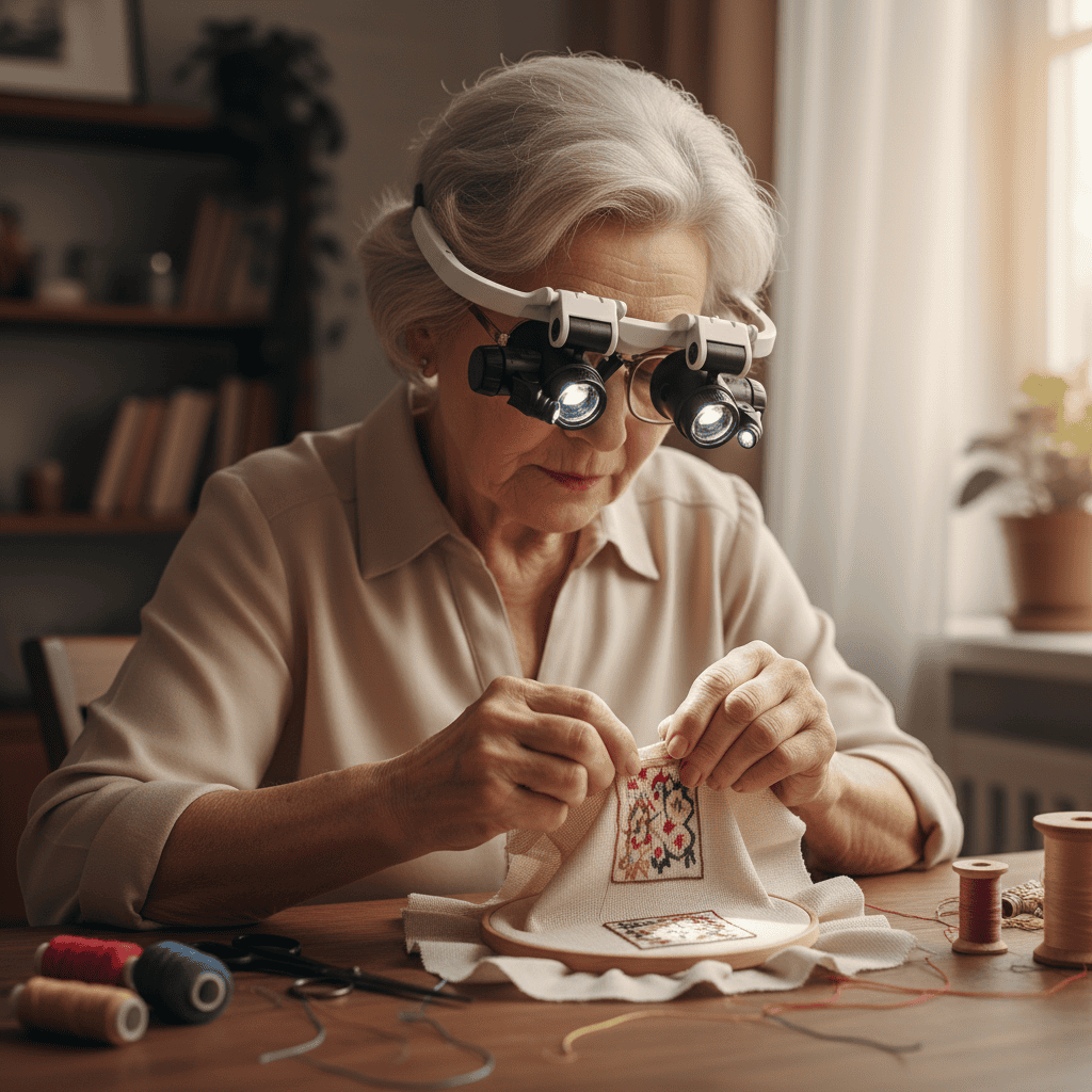 LUMIVISOR – Adjustable LED Magnifying Glasses with 8x–23x Zoom 2