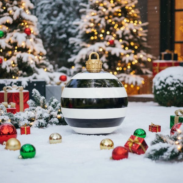 Large Weather-Resistant Christmas Baubles - PVC Holiday Decorations for Indoor & Outdoor Festive Decor 5