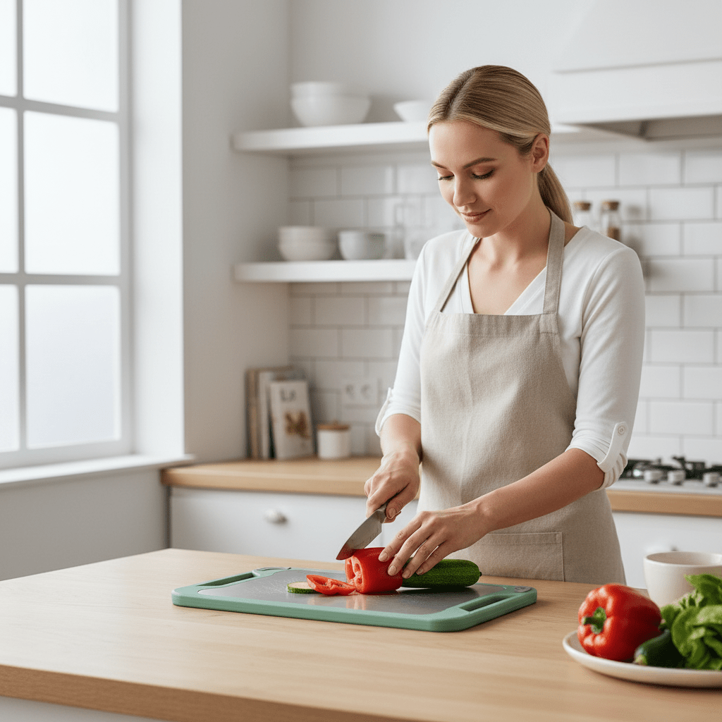 Lattea – Double Sided Stainless Steel Cutting Board with Non-Stick Surface 1