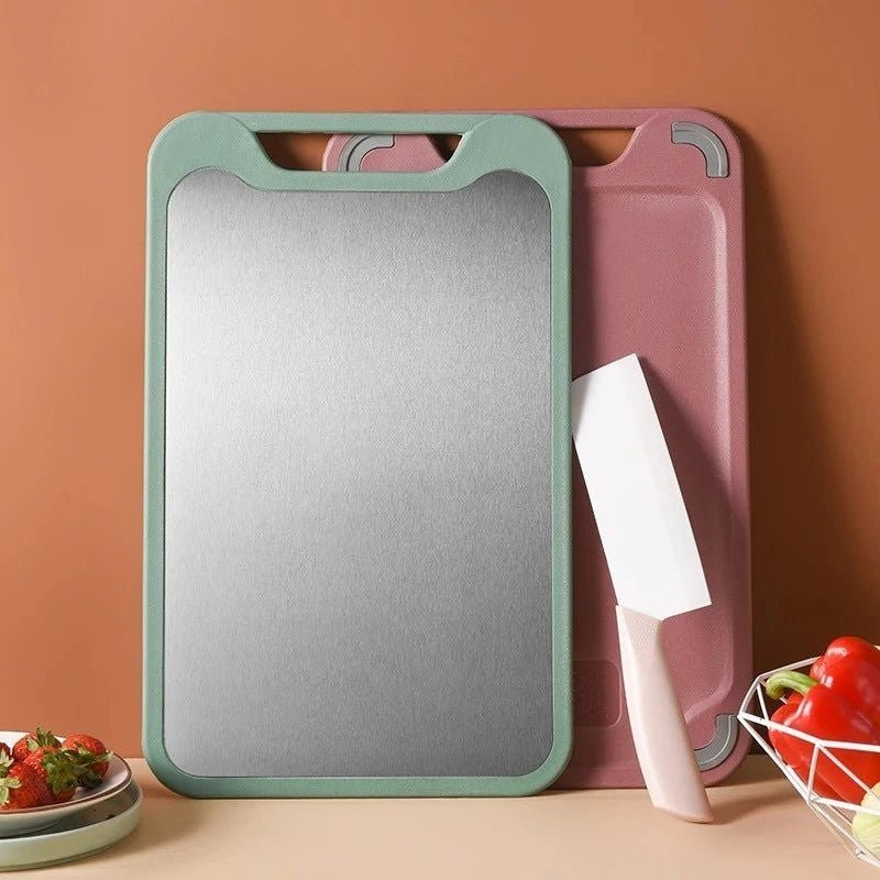 Lattea – Double Sided Stainless Steel Cutting Board with Non-Stick Surface 5