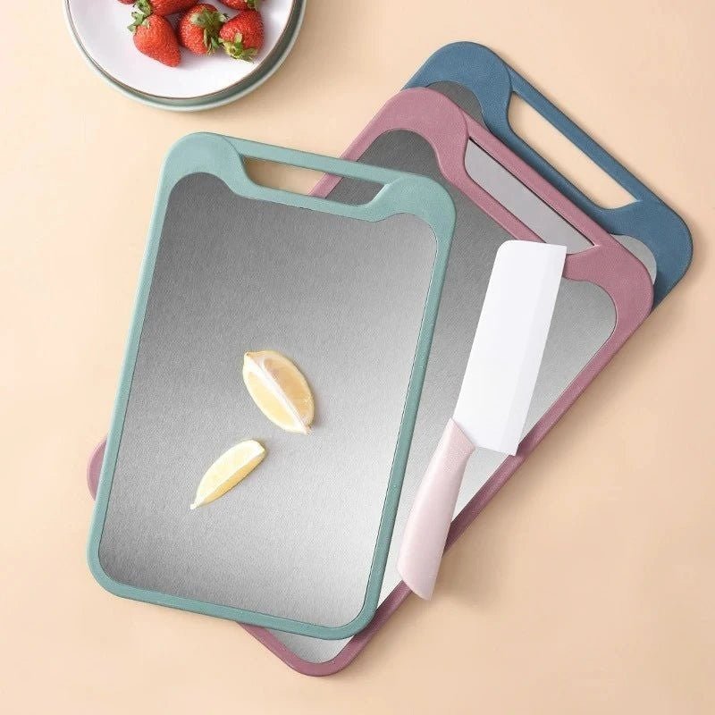 Lattea – Double Sided Stainless Steel Cutting Board with Non-Stick Surface 7