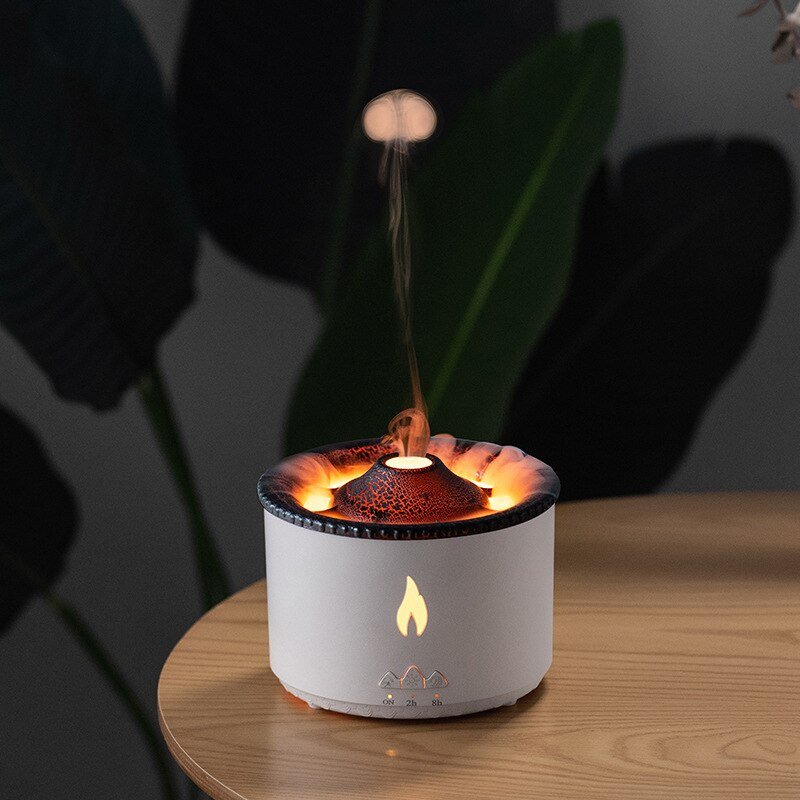 LavaMist Flame Humidifier | Aromatherapy Diffuser & Night Lamp | Realistic Fire Effect | Air Purifier for Home 1