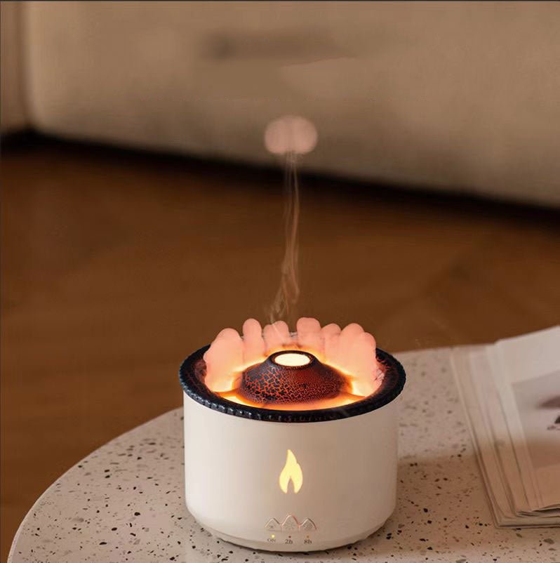LavaMist Flame Humidifier | Aromatherapy Diffuser & Night Lamp | Realistic Fire Effect | Air Purifier for Home 2