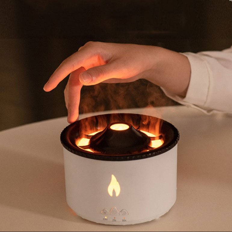 LavaMist Flame Humidifier | Aromatherapy Diffuser & Night Lamp | Realistic Fire Effect | Air Purifier for Home 4