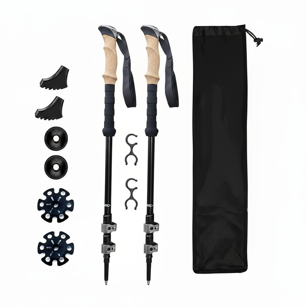 Lighten Up - Collapsible Carbon Fiber Hiking Poles for Lightweight Support 7