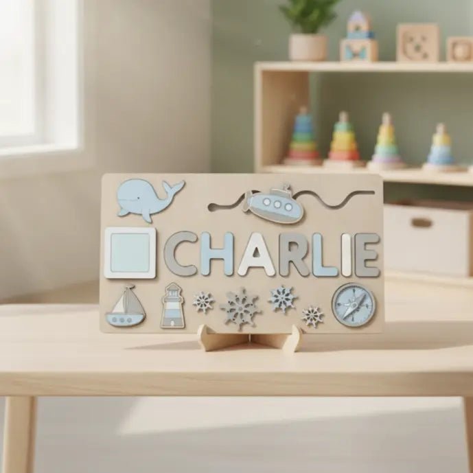 Little Name Wooden Puzzle | Personalized Montessori Toy | Custom Name Learning Puzzle | Educational Wooden Gift for Toddlers 3