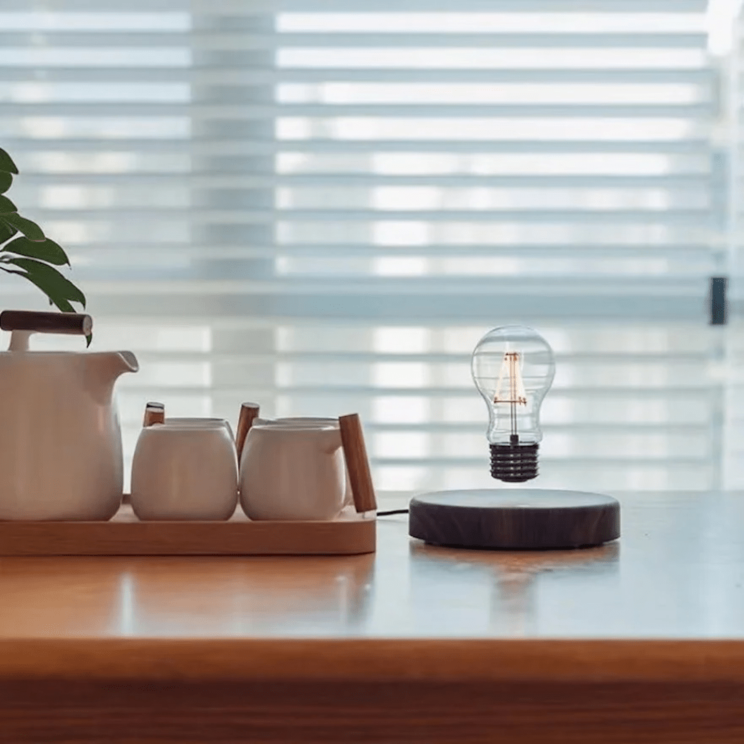 LumiGlide Floating LED Bulb | Magnetic levitation light with touch control for modern spaces 4