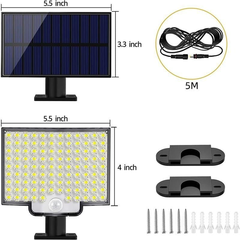 Lumiguard LED-buitenlamp op zonne-energie met bewegingssensor - 3000 lumen voor maximale veiligheid