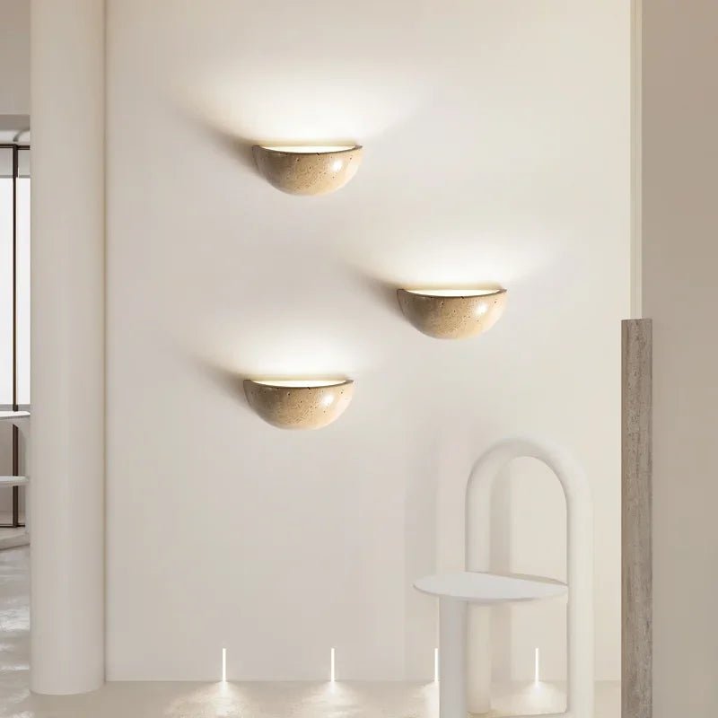 Luminous Haven - LED Stone Wall Lamp Sconce for Cozy Living Room & Bedroom 2